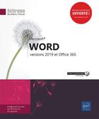 Couverture du livre « Word ; versions 2019 et Office 365 » de  aux éditions Eni