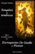 Couverture du livre « Tempetes et tendresse » de Grimal aux éditions Lettres Du Monde