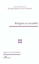 Couverture du livre « Religion et sexualité » de Guy Michelat aux éditions L'harmattan