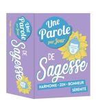 Couverture du livre « Une parole de sagesse par jour (édition 2019) » de  aux éditions Hugo Image