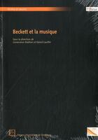 Couverture du livre « Beckett et la musique » de Mathon Genevieve aux éditions Pu De Strasbourg