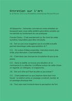 Couverture du livre « Entretien sur l'art » de Claude Closky aux éditions Les Presses Du Reel