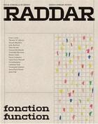 Couverture du livre « Raddar n 1 fonction » de  aux éditions T Et P