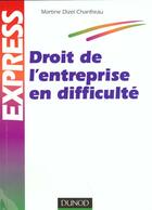 Couverture du livre « Droit De L'Entreprise En Difficulte » de Martine Dizel aux éditions Dunod