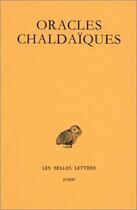 Couverture du livre « Oracles chaldaiques » de  aux éditions Belles Lettres