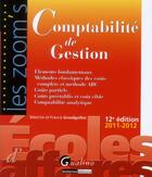 Couverture du livre « Comptabilité de gestion (12e édition) » de Beatrice Grandguillot et Francis Grandguillot aux éditions Gualino