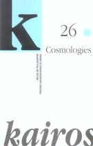 Couverture du livre « Cosmologies » de  aux éditions Pu Du Midi