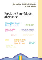 Couverture du livre « Précis de phonétique allemande » de Jacqueline Feuillet aux éditions Crini