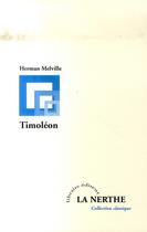 Couverture du livre « Timoleon » de Herman Melville aux éditions La Nerthe Librairie