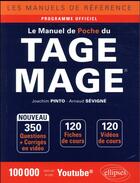 Couverture du livre « Le manuel de poche du TAGE ; programme officiel » de Arnaud Sevigne et Joachim Pinto aux éditions Ellipses