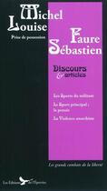Couverture du livre « Discours, articles, écrits politiques » de Louise Michel et Sebastien Faure aux éditions Epervier