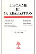 Couverture du livre « L'homme et sa réalisation » de  aux éditions Beauchesne