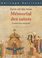Couverture du livre « Le mémorial des saints » de Farid Ud-Din' Attar aux éditions Albouraq