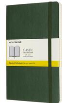 Couverture du livre « Carnet quadrillé grand format souple vert myrte » de  aux éditions Moleskine