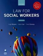 Couverture du livre « Law for Social Workers » de Goosey David aux éditions Oup Oxford