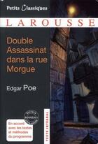 Couverture du livre « Double assassinat dans la rue Morgue » de Edgar Allan Poe aux éditions Larousse