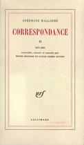 Couverture du livre « Correspondance - 1871-1885 » de Stephane Mallarme aux éditions Gallimard (patrimoine Numerise)