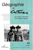 Couverture du livre « Revue Geographie Et Cultures T.34 » de Geographie Et Cultures aux éditions L'harmattan