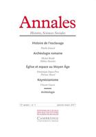 Couverture du livre « Annales histoire sciences sociales 2017/1 » de  aux éditions Ehess