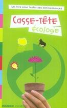 Couverture du livre « Écologie » de Violette Rennert aux éditions Mango