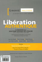 Couverture du livre « Liberté politique t.34 ; libération authentique » de  aux éditions Francois-xavier De Guibert