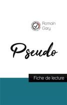 Couverture du livre « Pseudo, de Romain Gary » de  aux éditions Comprendre La Litterature