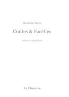Couverture du livre « Contes Et Faceties » de Gérard De Nerval aux éditions Didier Erudition