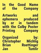 Couverture du livre « Colby poster printing company 1948-2012 » de  aux éditions Dap Artbook