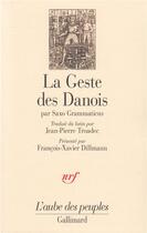Couverture du livre « La geste des Danois » de Saxo Grammaticus aux éditions Gallimard