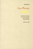 Couverture du livre « Les perses » de Eschyle aux éditions Editions Du Relief