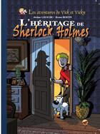 Couverture du livre « Les aventures de Vick et Vicky Tome 21 : l'héritage de Sherlock Holmes » de Jerome Louiche et Bruno Bertin aux éditions P'tit Louis