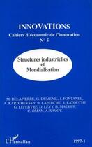 Couverture du livre « 1997-1 ; structures industrielles et mondialisation » de  aux éditions L'harmattan