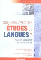 Couverture du livre « Que faire avec des études de langues ? (5e édition) » de Maurice C. aux éditions Studyrama