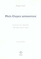 Couverture du livre « Mek-ouyes amoureux » de Jacques Jouet aux éditions P.o.l