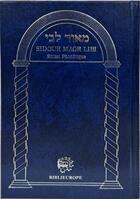 Couverture du livre « Sidour Maor Libi - Rituel Phonétique (bleu) : Rituel Phonétique » de Patriarches aux éditions Biblieurope