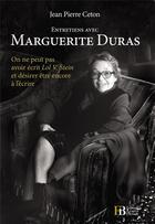 Couverture du livre « Entretiens avec Marguerite Duras » de Jean-Pierre Ceton aux éditions Les Peregrines
