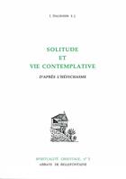 Couverture du livre « Solitude et vie contemplative » de Hausherr L. aux éditions Bellefontaine