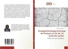 Couverture du livre « Enseignement/apprentissage du francais en fin de 1er cycle des lycees » de Dieudonne Mbena aux éditions Editions Universitaires Europeennes