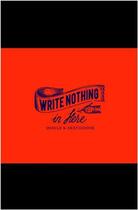 Couverture du livre « Write nothing in here: a sketch and doodle book » de Sharma Seema aux éditions Bis Publishers