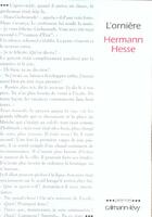 Couverture du livre « L'orniere » de Hesse-H aux éditions Calmann-levy