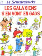 Couverture du livre « Le Scrameustache Tome 17 : les Galaxiens s'en vont en gags » de Gos et Walt aux éditions Dupuis