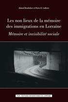 Couverture du livre « Les Non lieux de la mémoire des immigrations en Lorraine : Mémoire et invisibilité sociale » de Ahmed Boubeker et Piero-D. Galloro aux éditions Pu De Nancy