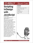 Couverture du livre « Scripting InDesign with JavaScript » de Peter Kahrel aux éditions O Reilly