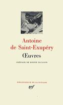 Couverture du livre « Oeuvres » de Antoine De Saint-Exupery aux éditions Gallimard