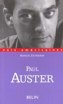 Couverture du livre « Paul auster, les ambiguites de la negation » de Annick Duperray aux éditions Belin