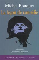 Couverture du livre « La Lecon De Comedie Ned » de Bouquet M aux éditions Maisonneuve Larose