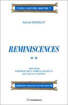 Couverture du livre « Reminiscences. 2 » de Rene Daveluy aux éditions Economica