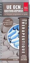 Couverture du livre « Ue ecn en questions reponses therapeutique » de E.Arcis aux éditions Vernazobres Grego