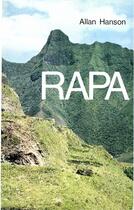 Couverture du livre « Rapa » de Allan Hanson aux éditions Societe Des Oceanistes
