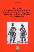 Couverture du livre « Revisiter la querelle des femmes i » de Eliane Viennot aux éditions Pu De Saint Etienne